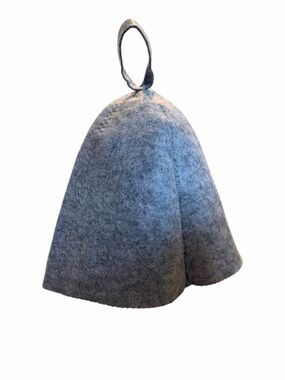 Sauna Hat / Cap Unisex New Grey Felt Wool